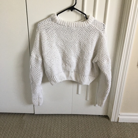 Knit White Chenille Sweater - Picture 4 of 4